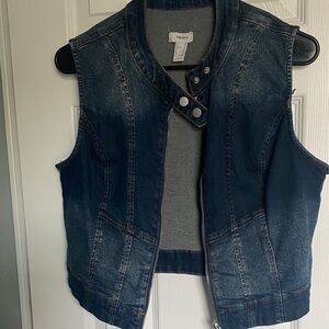 Forever 21 Blue Denim Vest